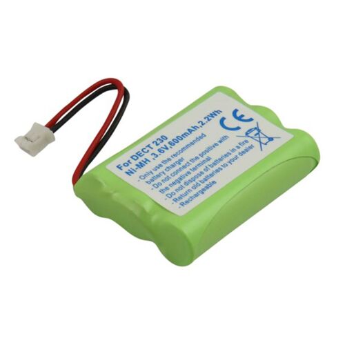 Batterie pour Alcatel Altiset S / Pro I / OneTouch Class NiMH 3.6V 600mAh 2.2Wh Vert