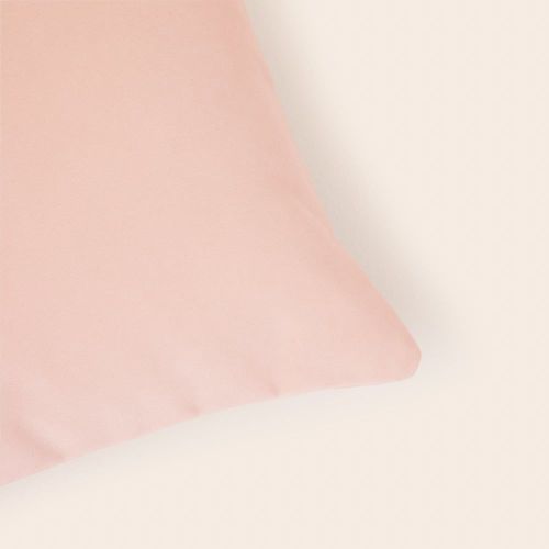 Housse De Coussin Velours Mat Au Tissage Dense Rose 28x47 Cm