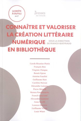 Connaître Et Valoriser La Création Littéraire Numérique En Bibliothèque