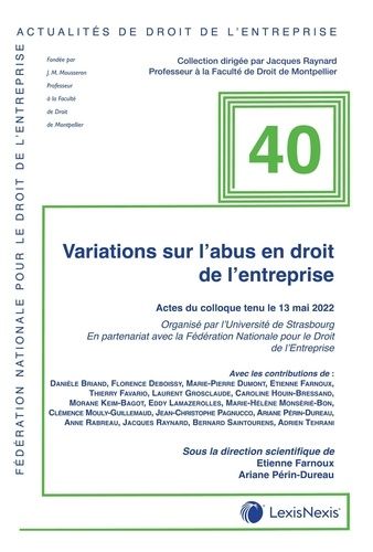 Variations Sur L'abus En Droit De L'entreprise