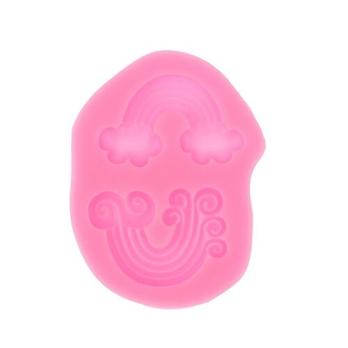 Moule À Gâteaux En Silicone Pour Fondant Arc-En-Ciel, Biscuits Au Chocolat, Savon, Bougie, Pâtisserie