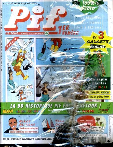 Pif Le Mag N°1 16 Decembre 2020 Sous Blister Inclus Le Sapin