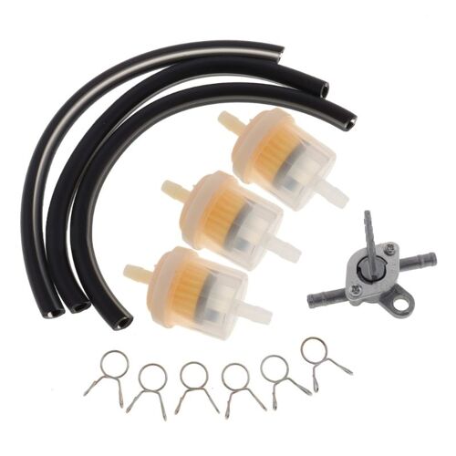 Tuyau De Filtre De Robinet De Réservoir De Carburant En Ligne, 6mm, Avec Interrupteur Petcock