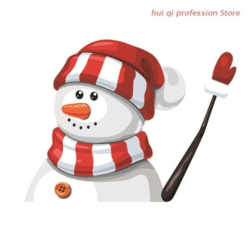 Essuie-Glace À Haute Adhérence, Autocollant De Noël Et D'hiver, Motif Père Noël Elk, Bonhomme De Neige, Se Fixe Sur Le Véhicule Arrière