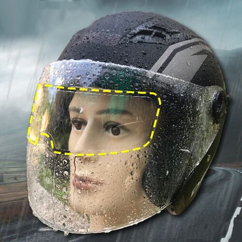 Casque De Moto De Type Universel, Résistant À L'eau, Anti-Pluie, Anti-Brouillard, Film Autocollants D'objectif, Casque De Sécurité Pour La Conduite