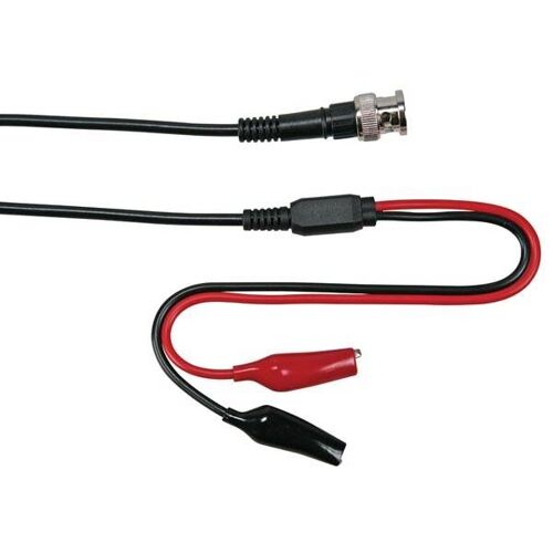 Câble coaxial 1m - bnc m le + 2 pinces crocodile