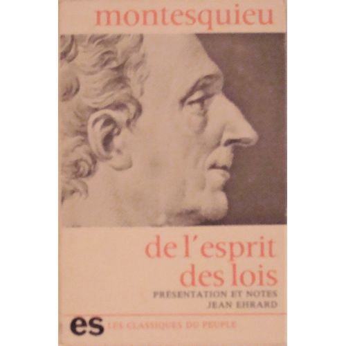De L'esprit Des Lois