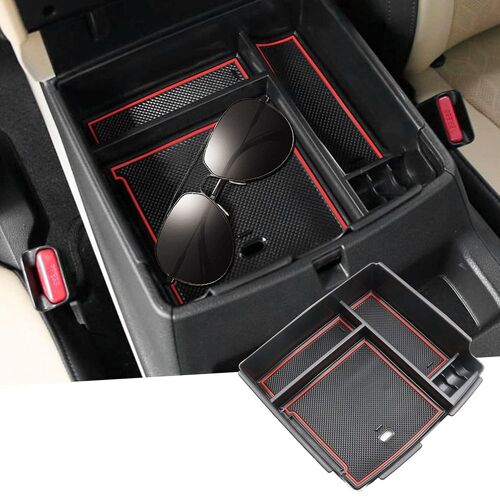 Boîte De Rangement Intérieure Pour Accoudoir De Console Centrale, Support De Boîte De Rangement, Plateau À Gants, Accessoires D'insertion Pour Kia Carnival 2021 2022