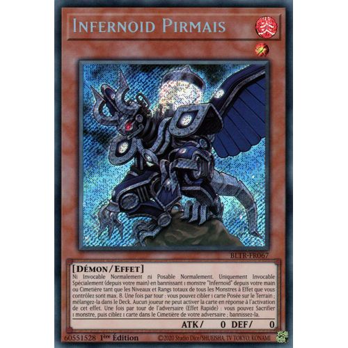 Yu Gi Oh Bltr Fr067 Infernoid Pirmais Secrète Rare
