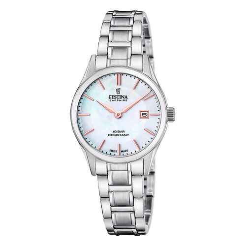 Montre Femme Festina Swiass Made Classique Nacre