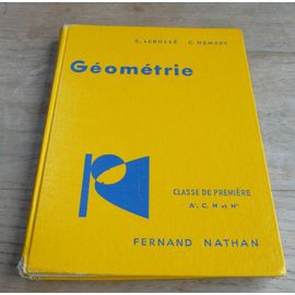 Géométrie Classe De 1ère A', C, M Et M' Programme De 1961