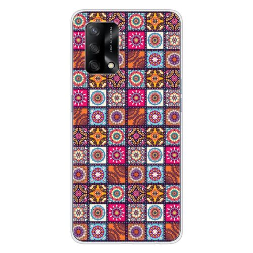 Coque En Silicone - Compatible Oppo A74 4g - Design Patchwork Mandala