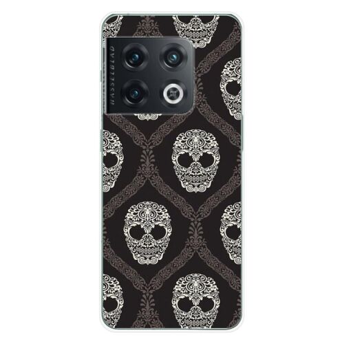 Coque En Silicone - Compatible Oneplus 10 Pro 5g - Design Floral Skull