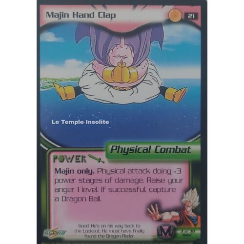 Carte Dragon Ball Z - Majin Hand Clap #21