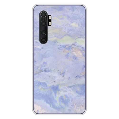 Coque En Silicone - Compatible Xiaomi Mi Note 10 Lite - Design Marbre Bleu