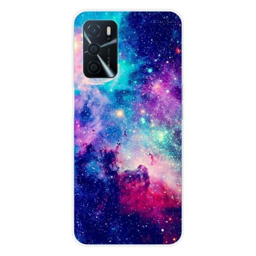 Coque En Silicone - Compatible Oppo A16 - Design Galaxie Bleue