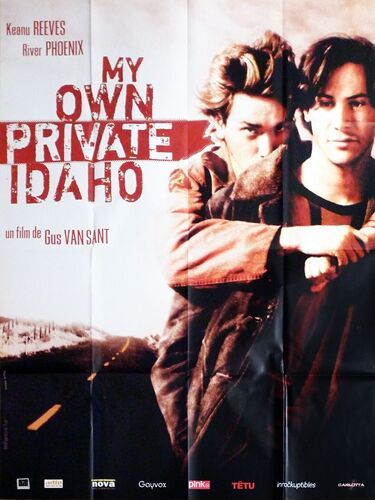 My Own Private Idaho - Véritable Affiche De Cinéma Pliée - Format 120x160 Cm - De Gus Van Sant Avec River Phoenix, Keanu Reeves, James Russo - 1991 Réédition 2009