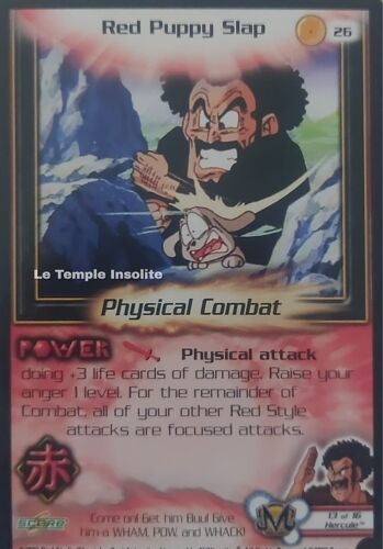 Carte Dragon Ball Z - Red Puppy Slap #26