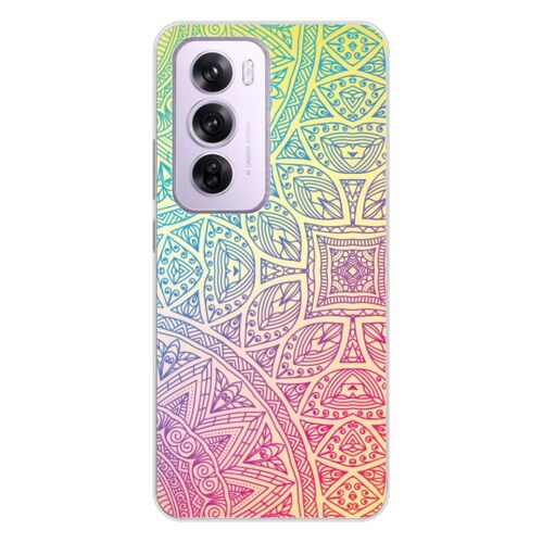 Coque En Silicone - Compatible Oppo Reno 12 Pro - Design Mandala Pastel