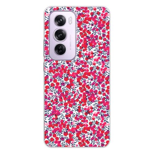 Coque En Silicone - Compatible Oppo Reno 12 Pro - Design Liberty Wiltshire Rouge