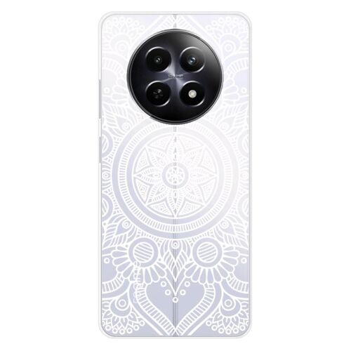 Coque En Silicone - Compatible Realme 12 5g - Design Mandala Blanc