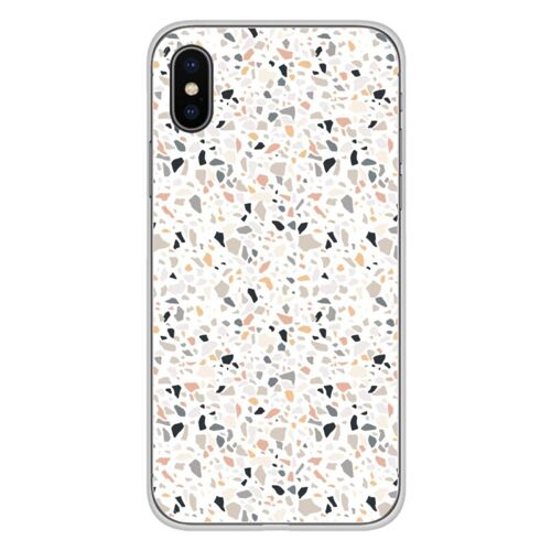 Coque En Silicone - Compatible Apple Iphone X, Apple Iphone Xs - Design Terrazzo Color