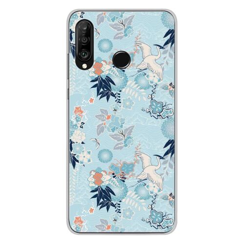 Coque En Silicone - Compatible Huawei P30 Lite - Design Kimono