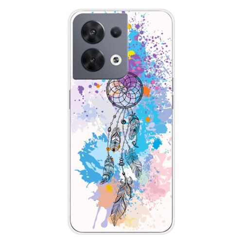 Coque En Silicone - Compatible Oppo Reno 8 5g - Design Dreamcatcher Color