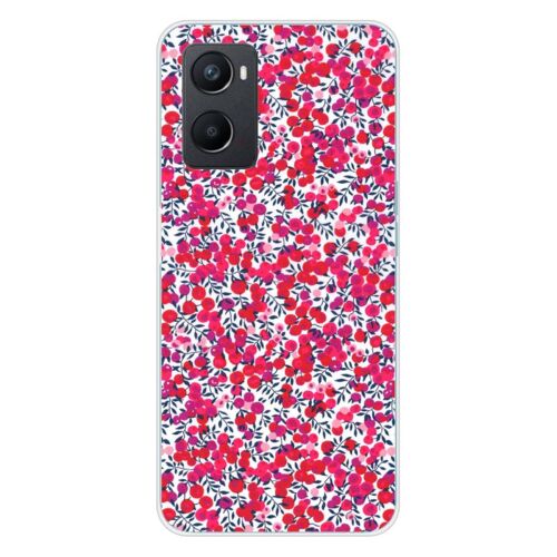 Coque En Silicone - Compatible Oppo A76 - Design Liberty Wiltshire Rouge