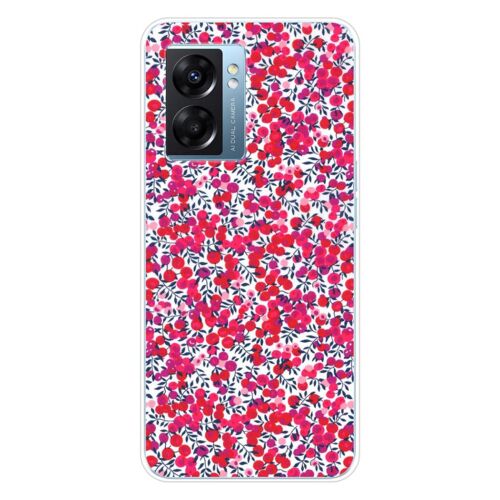 Coque En Silicone - Compatible Oppo A77 5g, Oppo A57 4g, Oppo A57 5g - Design Liberty Wiltshire Rouge