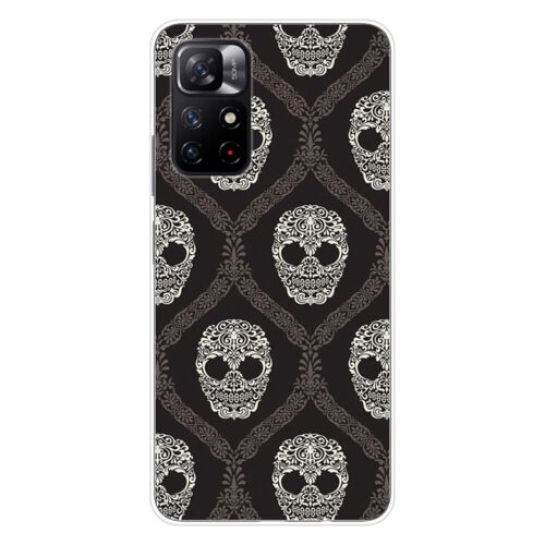 Coque En Silicone - Compatible Xiaomi Redmi Note 11 5g, Xiaomi Redmi Note 11s 5g - Design Floral Skull
