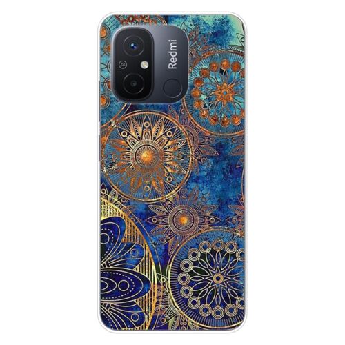 Coque En Silicone - Compatible Xiaomi Redmi 12c, Xiaomi Redmi 11a - Design Mandalla Bleu