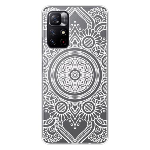 Coque En Silicone - Compatible Xiaomi Redmi Note 11 5g, Xiaomi Redmi Note 11s 5g - Design Mandala Blanc