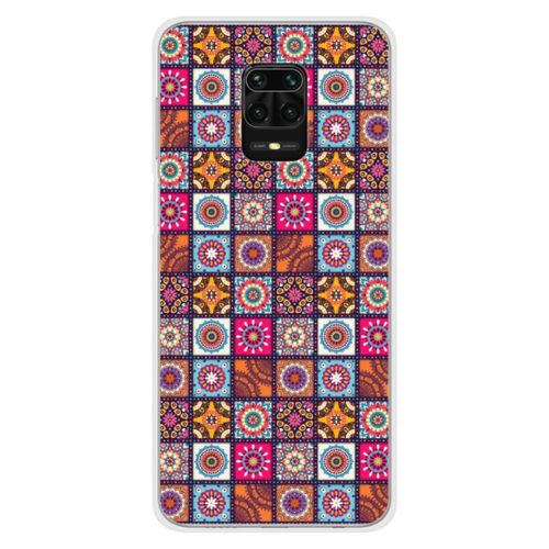 Coque En Silicone - Compatible Xiaomi Redmi Note 9 Pro - Design Patchwork Mandala