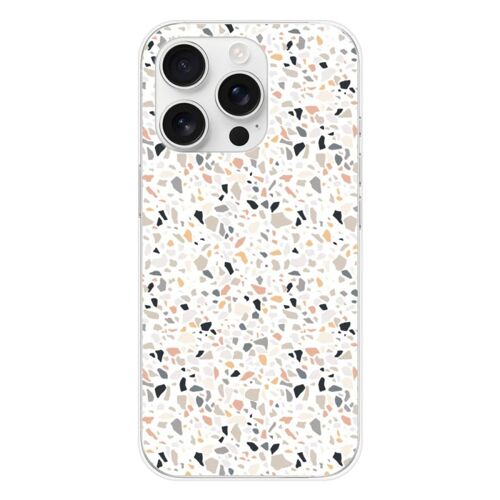 Coque En Silicone - Compatible Apple Iphone 16 Pro - Design Terrazzo Color