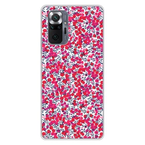 Coque En Silicone - Compatible Xiaomi Redmi Note 10 Pro - Design Liberty Wiltshire Rouge