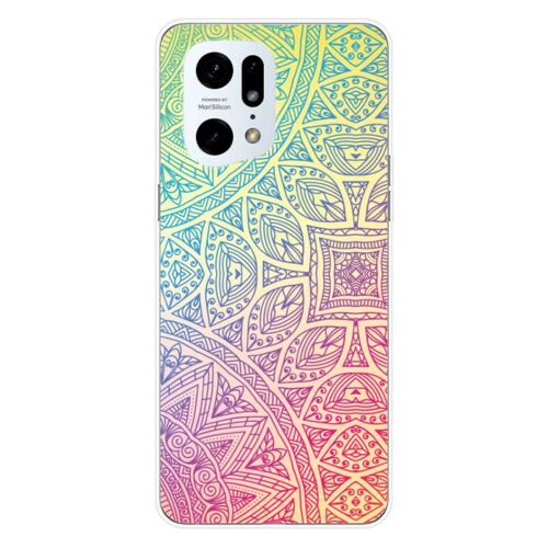 Coque En Silicone - Compatible Oppo Find X5 Pro - Design Mandala Pastel