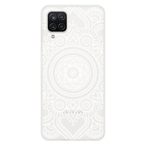 Coque En Silicone - Compatible Samsung Galaxy M22, Samsung Galaxy M32 - Design Mandala Blanc