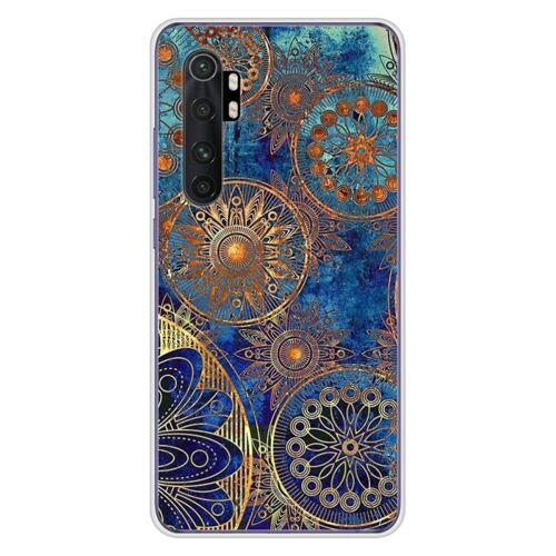 Coque En Silicone - Compatible Xiaomi Mi Note 10 Lite - Design Mandalla Bleu