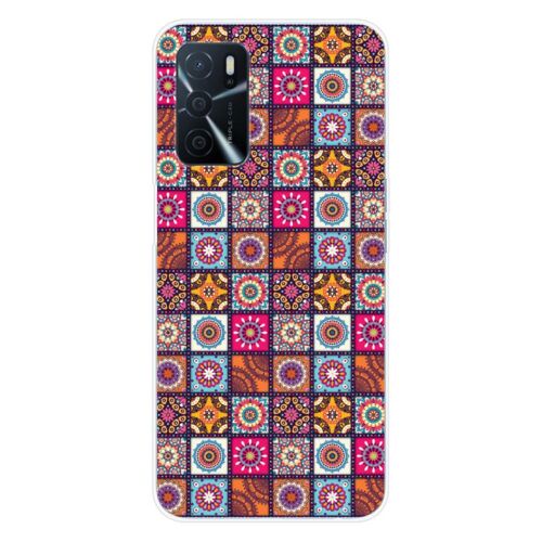Coque En Silicone - Compatible Oppo A16 - Design Patchwork Mandala