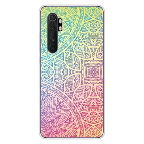 Coque En Silicone - Compatible Xiaomi Mi Note 10 Lite - Design Mandala Pastel