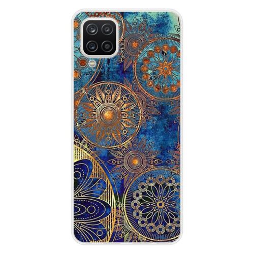 Coque En Silicone - Compatible Samsung Galaxy M22, Samsung Galaxy M32 - Design Mandalla Bleu