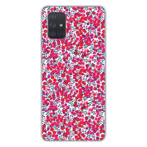 Coque En Silicone - Compatible Samsung Galaxy A51 - Design Liberty Wiltshire Rouge