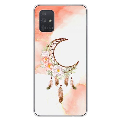 Coque En Silicone - Compatible Samsung Galaxy A51 - Design Dreamcatcher Lune