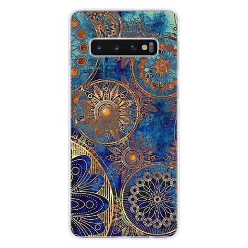 Coque En Silicone - Compatible Samsung Galaxy S10 5g - Design Mandalla Bleu
