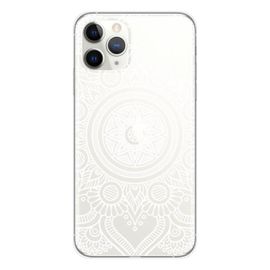 Coque En Silicone - Compatible Apple Iphone 11 Pro - Design Mandala Blanc