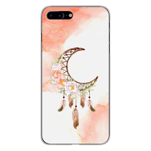 Coque En Silicone - Compatible Apple Iphone 8 Plus - Design Dreamcatcher Lune