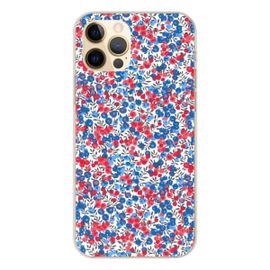 Coque En Silicone - Compatible Apple Iphone 12 Pro - Design Liberty Wiltshire Bleu