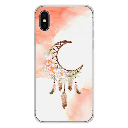 Coque En Silicone - Compatible Apple Iphone X, Apple Iphone Xs - Design Dreamcatcher Lune