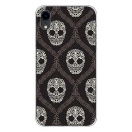 Coque En Silicone - Compatible Apple Iphone Xr - Design Floral Skull